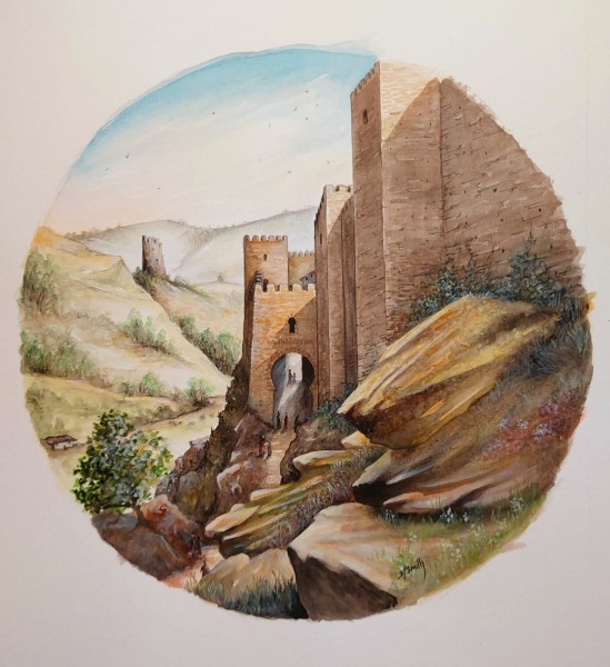 Torre del Banos from the city c15th century